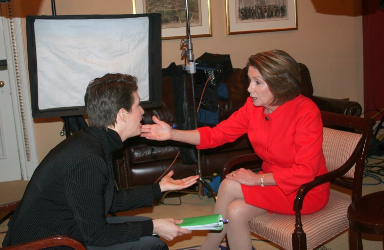 MSNBC's Rachel Maddow engaged House Speaker Nancy Pelosi in an exclusive interview at the Capitol.